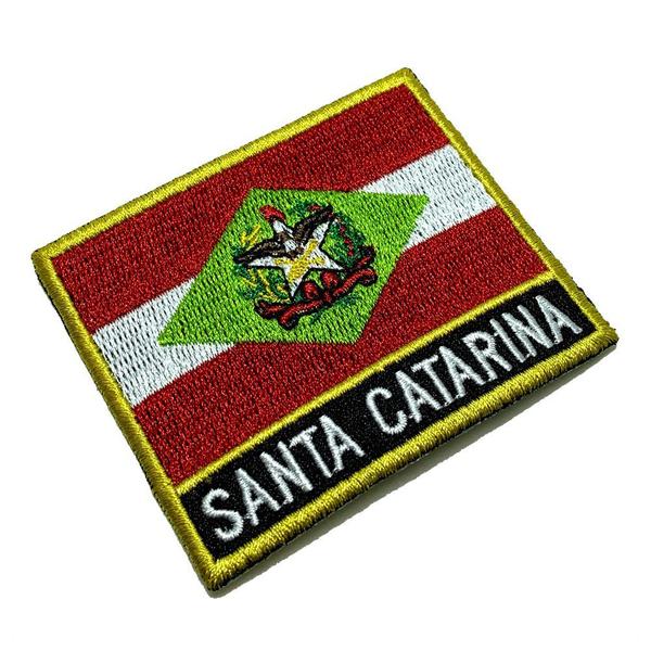 Imagem de BE0168NT01 Santa Catarina Brasil Patch Bordado Termo Adesivo