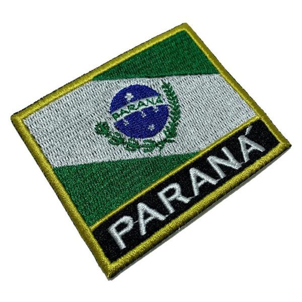 Imagem de BE0174NT01 Bandeira Paraná Patch Bordado Termo Adesivo