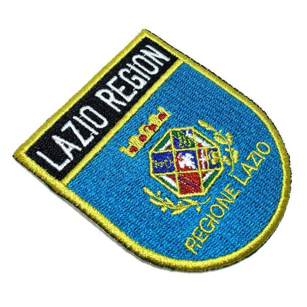 Imagem de BE0227ET01 Bandeira Lazio Region Patch Bordado Termo Adesivo