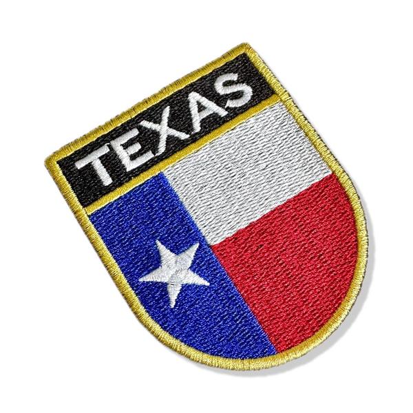 Imagem de BE0415E-001 Bandeira Texas EUA Patch Bordado 6,8x8,0cm