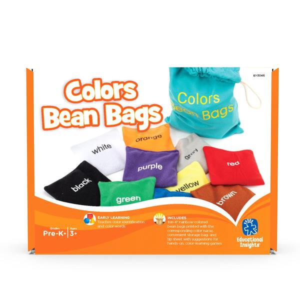 Imagem de Beanbags Educational Insights Learn Colors, conjunto de 10 a 3 ou mais