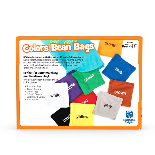 Imagem de Beanbags Educational Insights Learn Colors, conjunto de 10 a 3 ou mais