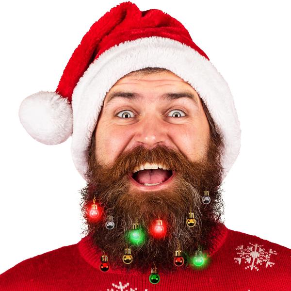 Imagem de Beard Lights Beardaments Light-Up Ornaments 16 unidades para homens