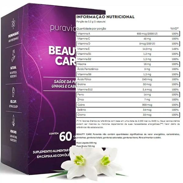 Imagem de Beauty Care Polivitamínico - (60 Capsulas) - Pura Vida