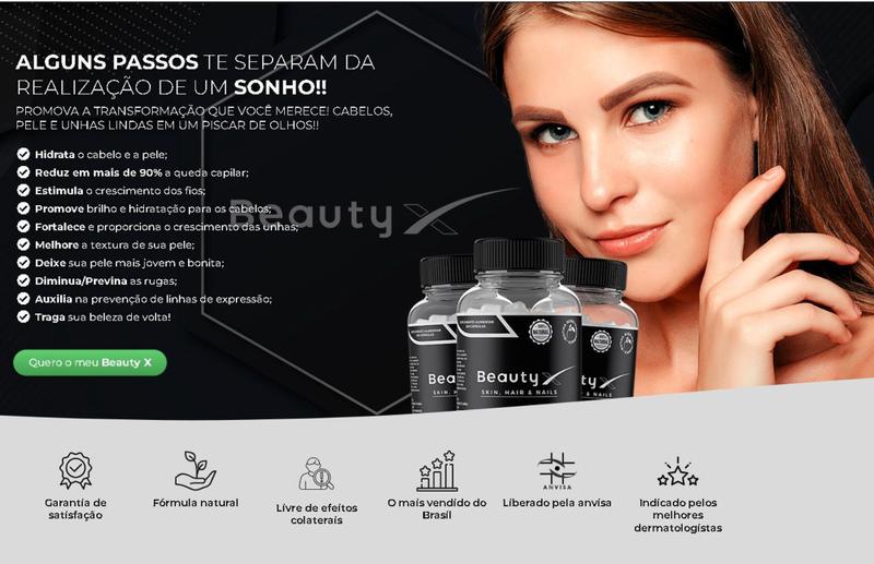 Imagem de Beautyx Cabelos, Pele e unhas 1 Potes 60 Caps (1 Meses)