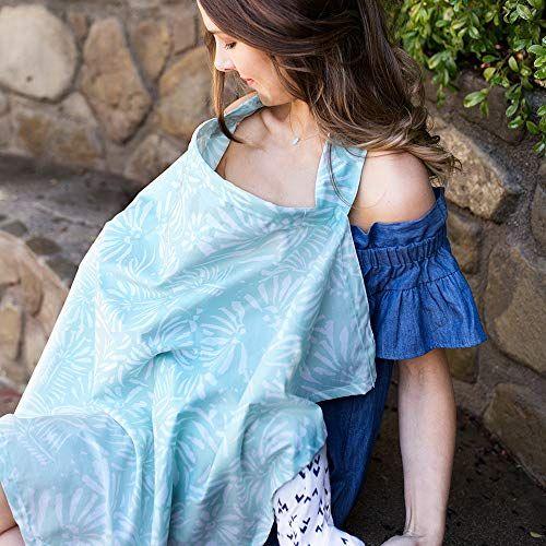 Imagem de Bebe au Lait Premium Cotton Nursing Cover, Algodão Leve e Respirável, Decote Aberto, Um Tamanho Cabe Tudo - Acapulco