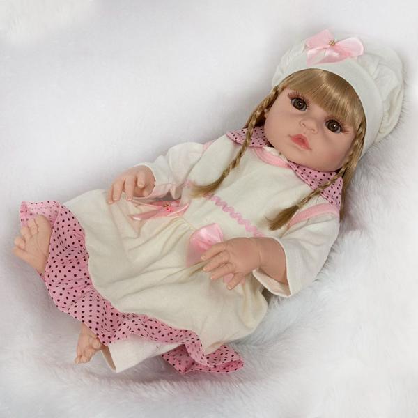 Imagem de Bebe Boneca Reborn Silicone Realista Princesa Com 24 Itens