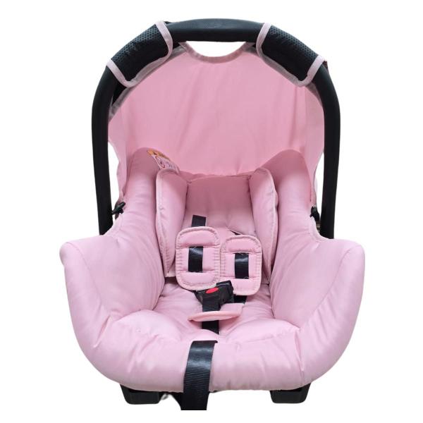 Imagem de Bebê Conforto com Base Cadeirinha Infantil Rosa Galzerano