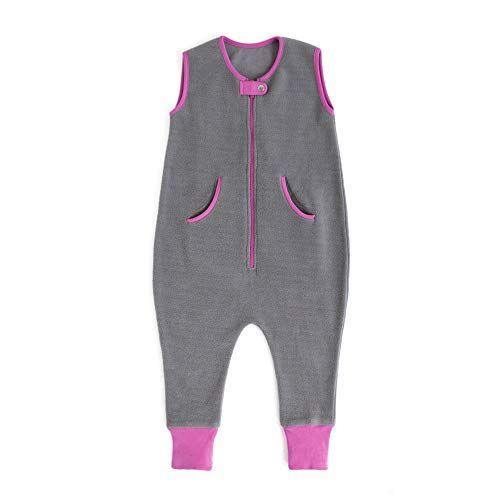 Imagem de bebê deedee Fleece Kicker Sack com pés saco de dormir, 18months-2T, ardósia