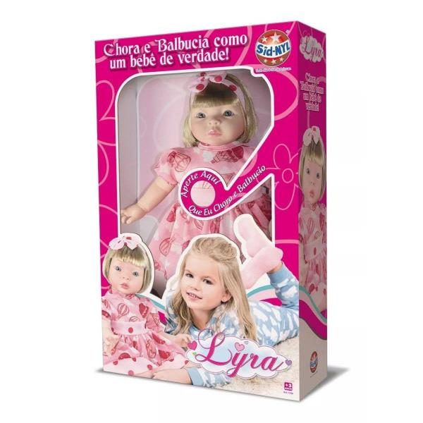 Imagem de Bebê Reborn Boneca Loira 1325 Vestido Com Bolsinha