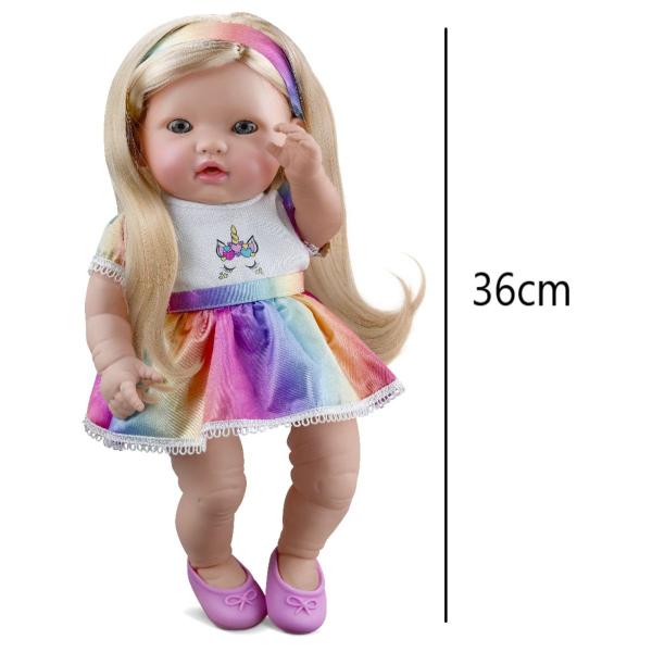 Imagem de Bebê Reborn Boneca Princesa Menina Unicórnio Com 2 Surpresas