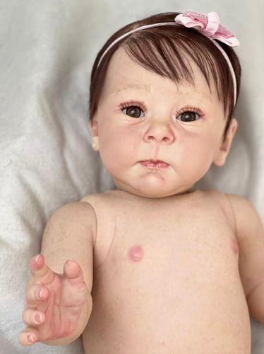 Bebe Reborn Boneca Silicone Realista Menina Enxoval - Ana dolls Imagem de Bebe Reborn Boneca Silicone Realista Menina Enxoval