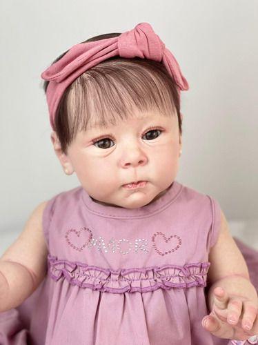 Bebe Reborn Boneca Silicone Realista Menina Fofa - Ana dolls Imagem de Bebe Reborn Boneca Silicone Realista Menina Fofa