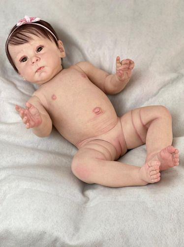 Bebe Reborn Boneca Silicone Realista Menina Fofa - Ana dolls Imagem de Bebe Reborn Boneca Silicone Realista Menina Fofa