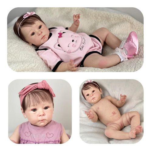 Bebe Reborn Boneca Silicone Realista Menina Fofa - Ana dolls Imagem de Bebe Reborn Boneca Silicone Realista Menina Fofa