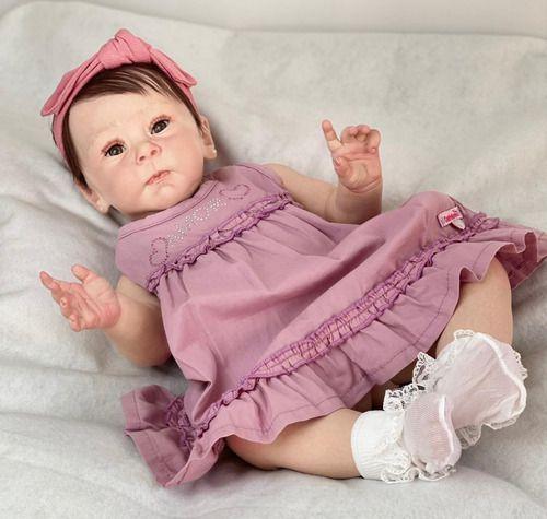 Bebe Reborn Boneca Silicone Realista Menina Princesa - Ana dolls Imagem de Bebe Reborn Boneca Silicone Realista Menina Princesa