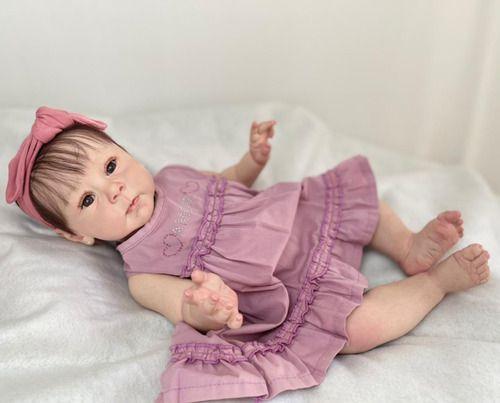 Bebe Reborn Boneca Silicone Realista Menina Princesa - Ana dolls Imagem de Bebe Reborn Boneca Silicone Realista Menina Princesa