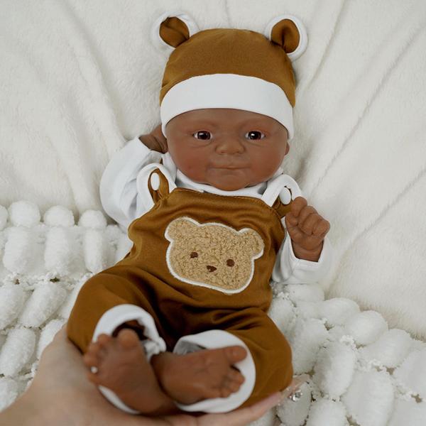 Bebê Reborn Boneca Silicone Sólido 35cm Brastoy Original Pode Tomar Banho Com Kit Conjunto de Roupa Chupeta Mamadeira e Pelúcia Imagem de Bebê Reborn Boneca Silicone Sólido 35cm Brastoy Original Pode Tomar Banho Com Kit Conjunto de Roupa Chupeta Mamadeira e Pelúcia