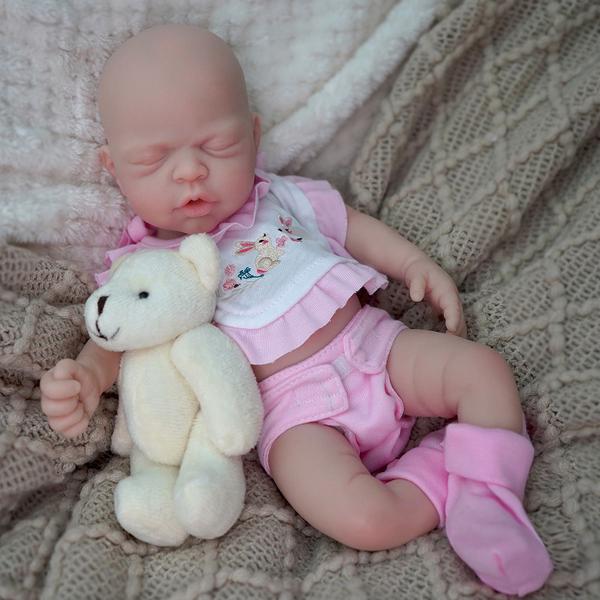 Bebê Reborn Boneca Silicone Sólido 35cm Brastoy Original Pode Tomar Banho Com Kit Conjunto de Roupa Chupeta Mamadeira e Pelúcia Imagem de Bebê Reborn Boneca Silicone Sólido 35cm Brastoy Original Pode Tomar Banho Com Kit Conjunto de Roupa Chupeta Mamadeira e Pelúcia