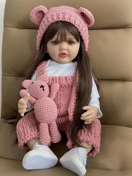 Imagem de Bebê Reborn Debby Crochê Lançamento 55cm Silicone