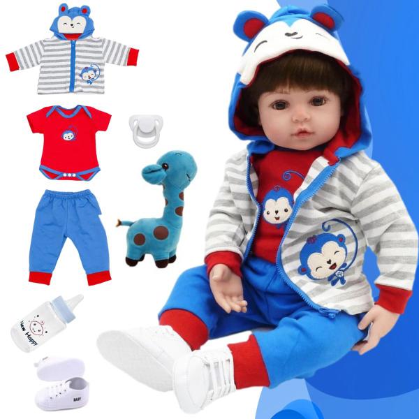 Bebe Reborn Gêmeos Menino Corpo Silicone New Happy Imagem de Bebe Reborn Gêmeos Menino Corpo Silicone New Happy