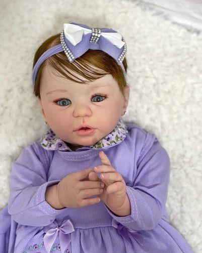 Imagem de Bebe Reborn Linda Realista Perfeita Kylin Tecido