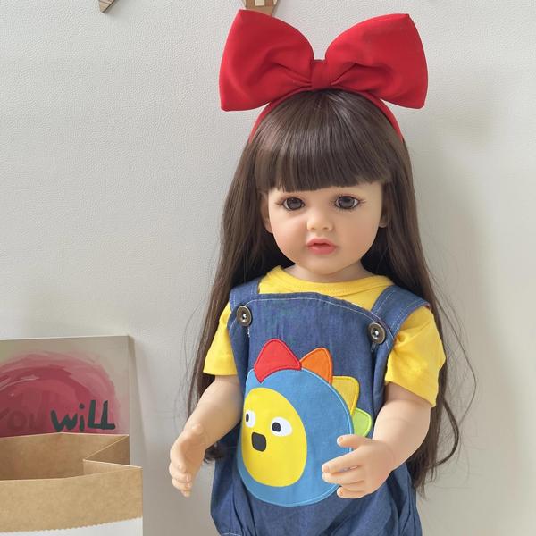 Imagem de Bebe Reborn Menina 100% Silicone 57 Cm - Liz