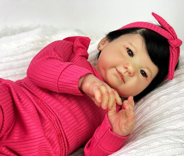 Bebê Reborn Menina Cai Silicone - Ana Dolls Imagem de Bebê Reborn Menina Cai Silicone