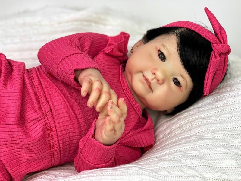 Bebê Reborn Menina Cai Silicone - Ana Dolls Imagem de Bebê Reborn Menina Cai Silicone