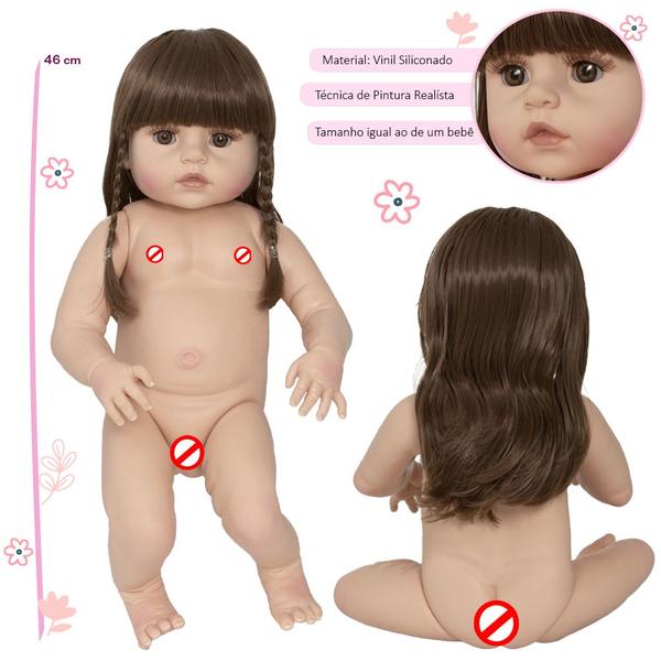 Imagem de Bebe Reborn Menina Coelhinha 100% Vinil + Carrinho Infantil