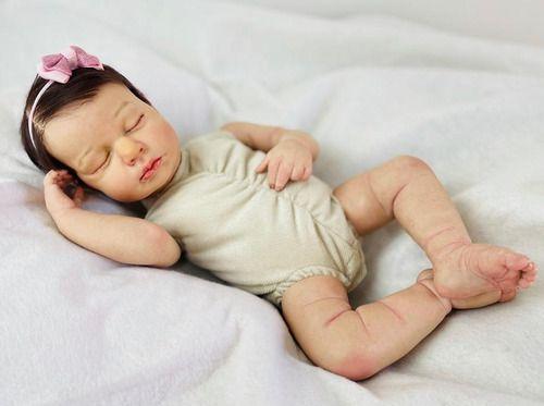 Imagem de Bebê Reborn Menina Dormindo Real, Feito A Mão