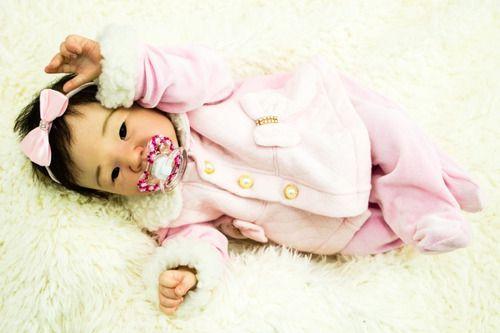Bebe Reborn Menina Japonesa Real Fio A Fio Com Enxoval - Ana dolls Imagem de Bebe Reborn Menina Japonesa Real Fio A Fio Com Enxoval