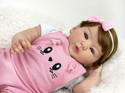 Imagem de Bebe Reborn Menina Julia  ! Fio A Fio Com Enxoval