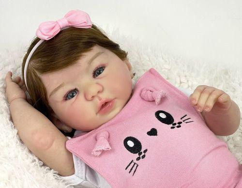 Imagem de Bebe Reborn Menina Julia  ! Fio A Fio Com Enxoval