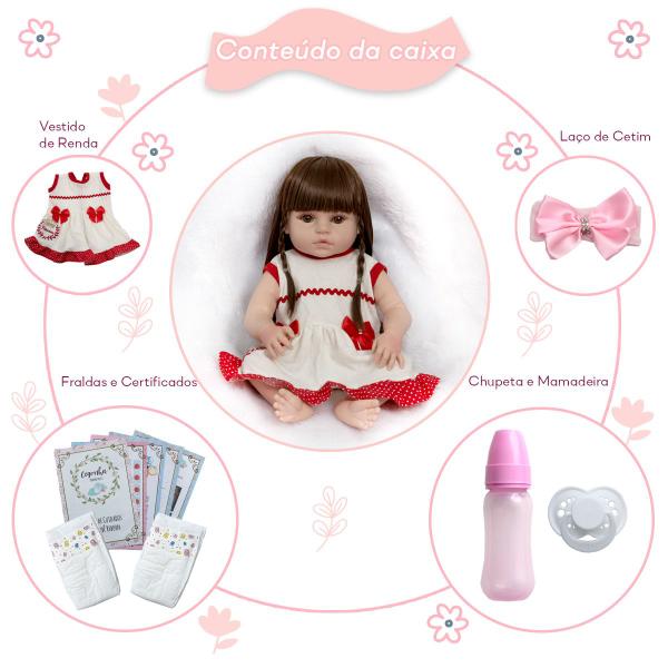 Imagem de Bebe Reborn Menina Laura Princesa Baby Alive Com Kit Itens