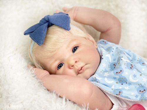 Bebê Reborn Menina Real Silicone, Toma Banho Pronta Entrega - Ana dolls Imagem de Bebê Reborn Menina Real Silicone, Toma Banho Pronta Entrega