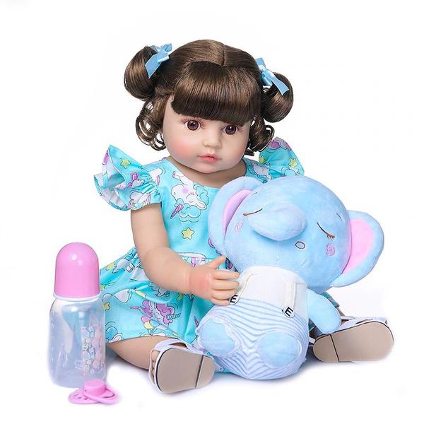 Imagem de Bebê Reborn Menina Realista 100% Silicone 57cm - Carol