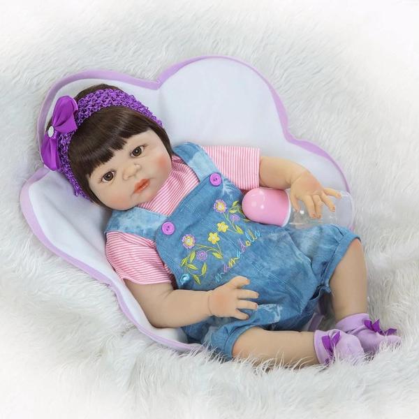 Imagem de Bebê Reborn Menina Realista 100% Silicone 57cm - Eloá