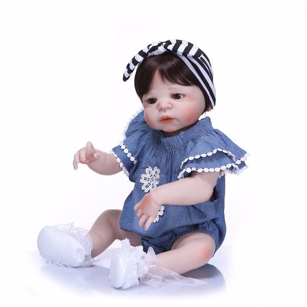 Imagem de Bebê Reborn Menina Realista 100% Silicone 57cm - Maria