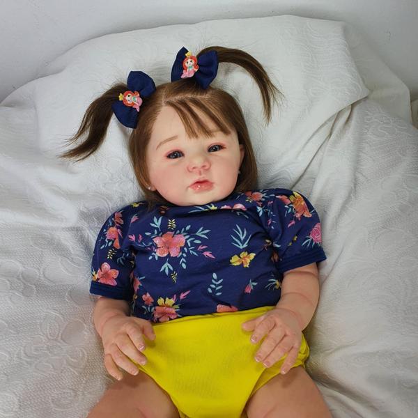 Imagem de Bebê Reborn Menina Realista Fio a Fio - Pronta Entrega