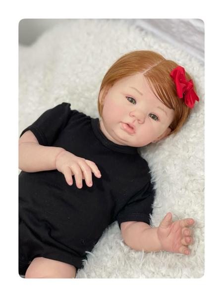 Imagem de Bebê Reborn Menina, Realista, Ruiva