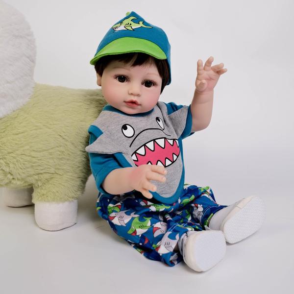 Imagem de Bebe Reborn Menino 100% Silicone 47 Cm - Davi 