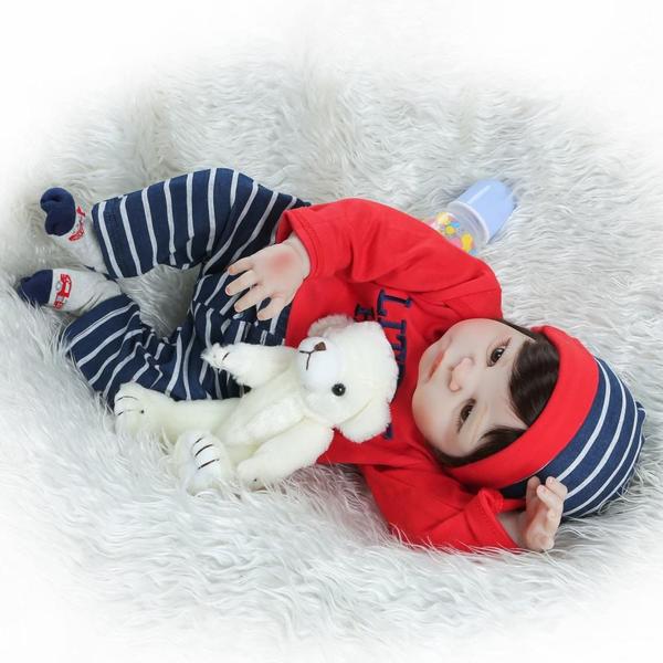 Imagem de Bebe Reborn Menino 100% Silicone 57 Cm - Biel