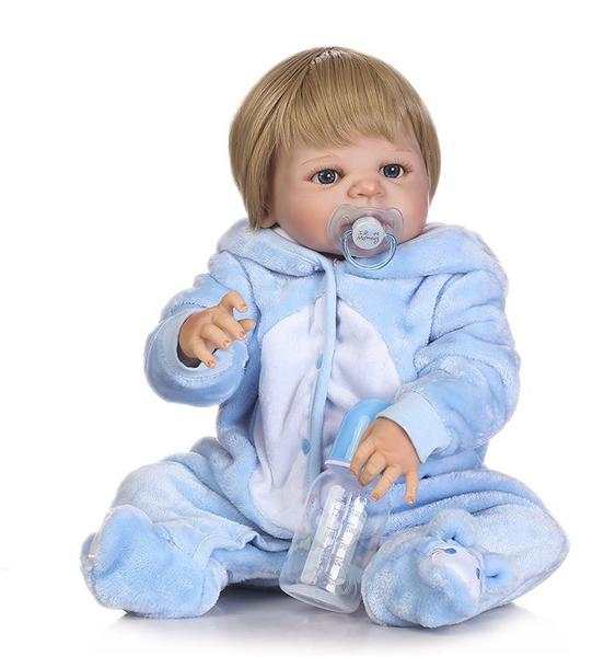 Imagem de Bebê Reborn Menino 57cm 100% Silicone - Vitor