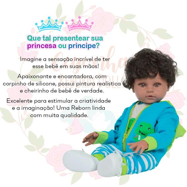 Imagem de Bebê Reborn Negro 100% Vinil Menino Sapinho com Kit Itens