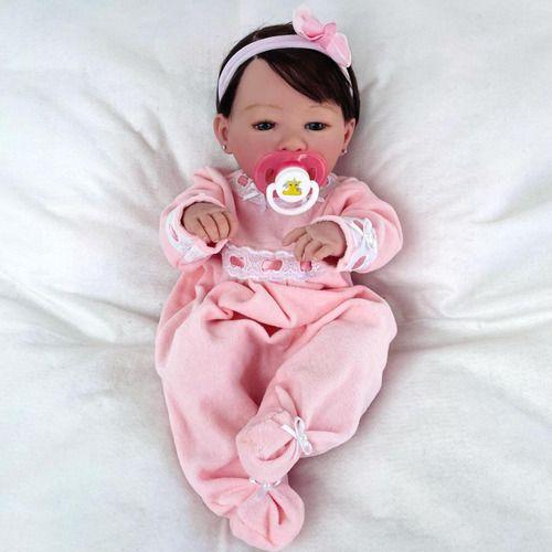 Bebe Reborn Princesa Boneca Enxoval E Carrinho, Toma Banho - Ana Dolls Imagem de Bebe Reborn Princesa Boneca Enxoval E Carrinho, Toma Banho