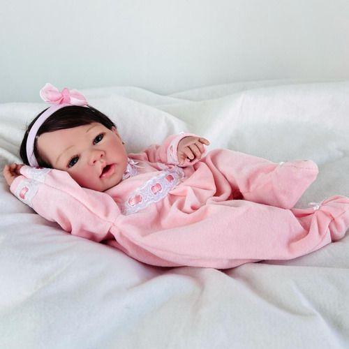 Bebe Reborn Princesa Boneca Enxoval E Carrinho, Toma Banho - Ana Dolls Imagem de Bebe Reborn Princesa Boneca Enxoval E Carrinho, Toma Banho