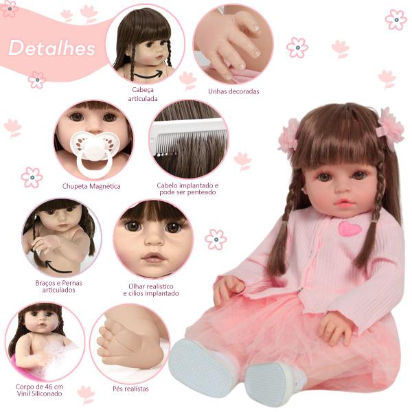 Imagem de Bebê Reborn Princesa Valentina Enxoval Completo Lindos Itens