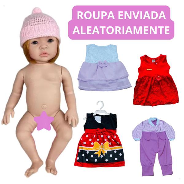 Imagem de Bebê Reborn Ruiva Baby Kiss Cabelo Vermelho Corpo de Silicone Sidnyl Presente Criança Aniversário Natal