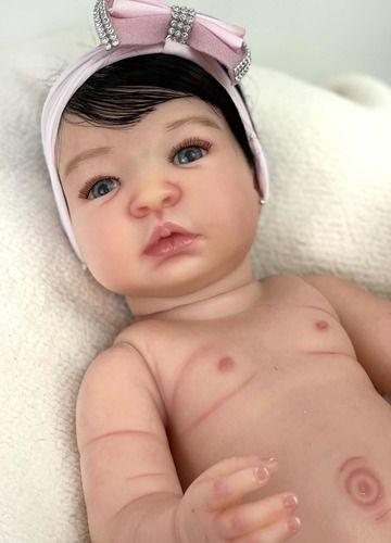 Bebe Reborn Silicone Corpo Banho Princesa Boneca - Ana Dolls Imagem de Bebe Reborn Silicone Corpo Banho Princesa Boneca